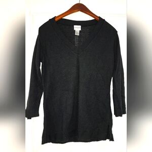 Chico's Elegant Black Knit Top